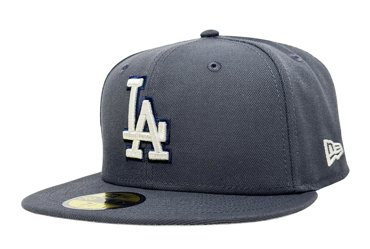 Los Angeles Dodgers Fitted New Era 59FIFTY Graphite Metallic Cap