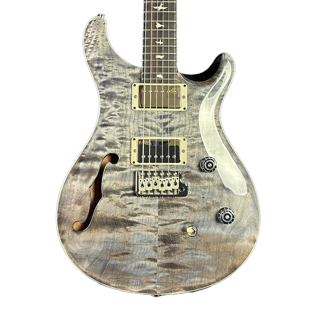 PRS Paul Reed Smith CE24 Semi-Hollow Quilt Faded Gray Black w/bag