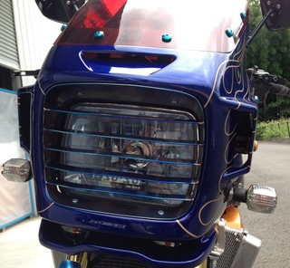 ヘットライトルーバー ZRX1200R | バイクのワンオフパーツ/マフラーは