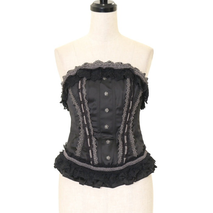 USED】ONESTE 薔薇ボタンビスチェコルセット | Ozz On | ロリータ