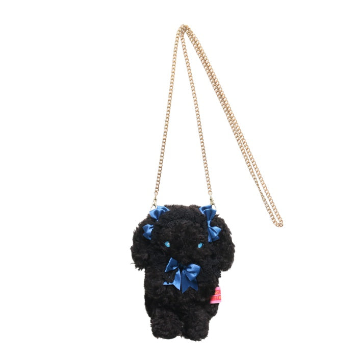 USED】もしもしうさくみゃちゃんスマホポーチ（黒×紺リボン） | BABY