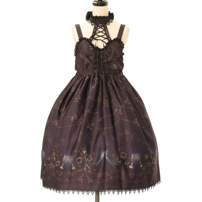 USED】薔薇の誓い～愛と裏切りの輪舞曲～柄ジャンパースカートⅡ