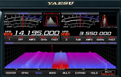 FTDX-101D（100W）□液晶保護シート/FT-8通信簡易設定ガイド