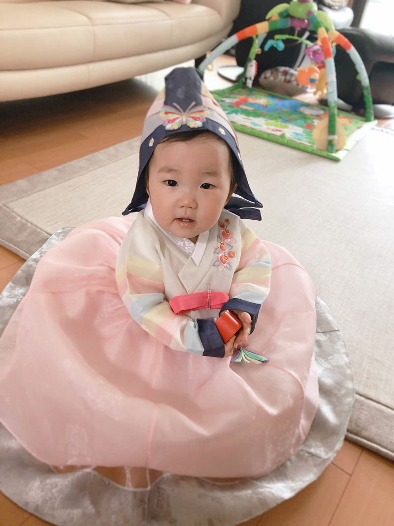 トルチャンチ用のフルセット子供チョゴリ新作をのご紹介・新作のお客様