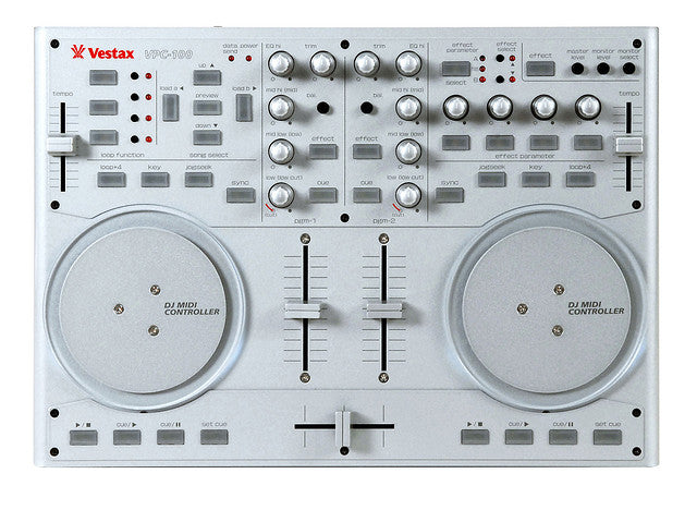 Vestax VCI-100 USB MIDI DJ Controller with Platter Controls – Alto