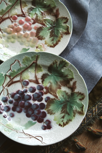 アンティークバルボティーヌプレート リュネヴィル luneville K&G