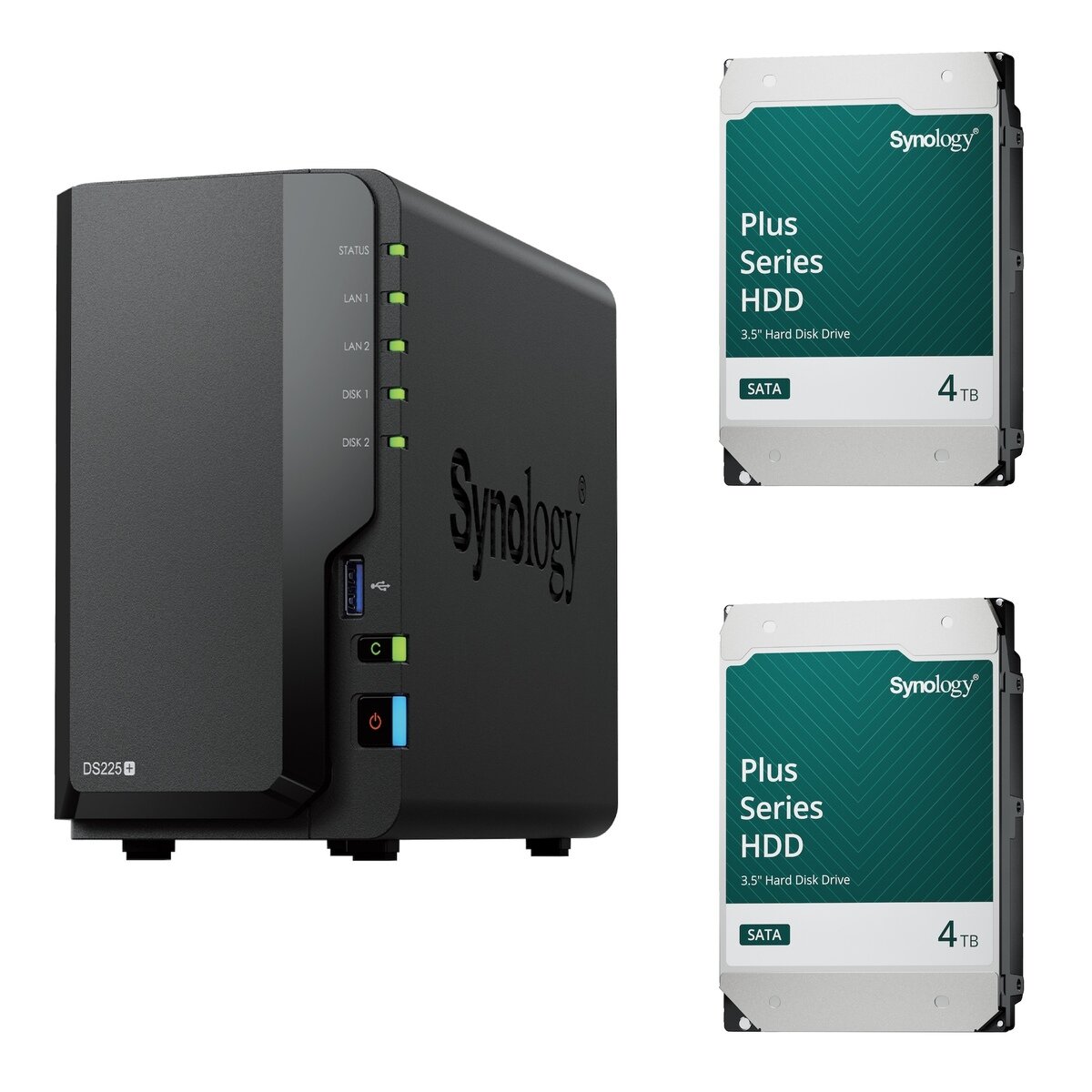 Synology NAS Diskstation DS225+ + HDD 4TB 2台セット | Costco