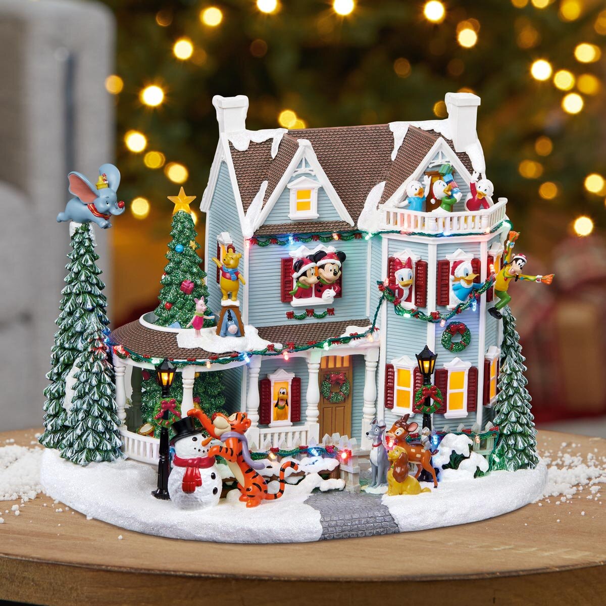 Disney 11.7 Inch (29.8cm) Animated Christmas Holiday Hous