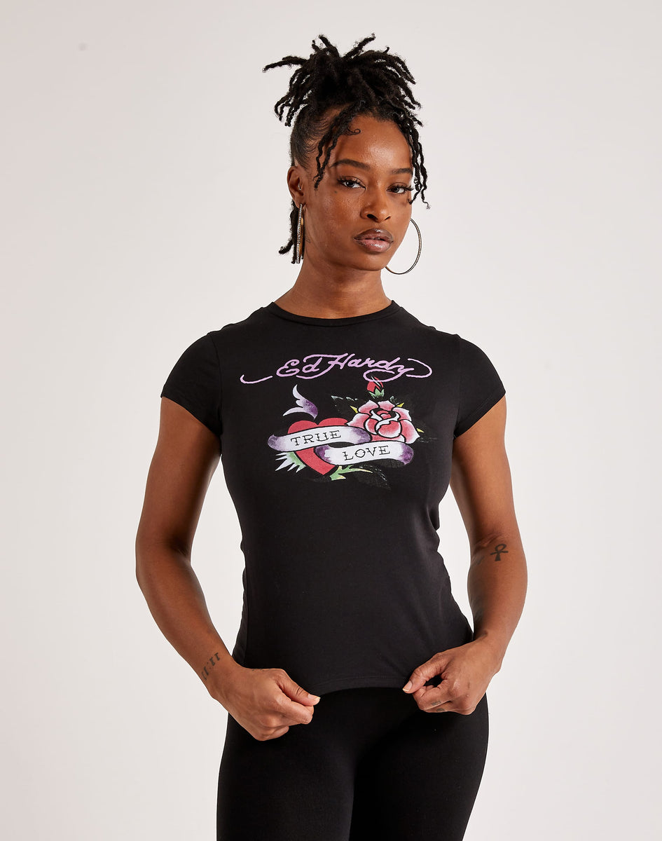 Ed Hardy True Love Slim-Fit Tee – DTLR