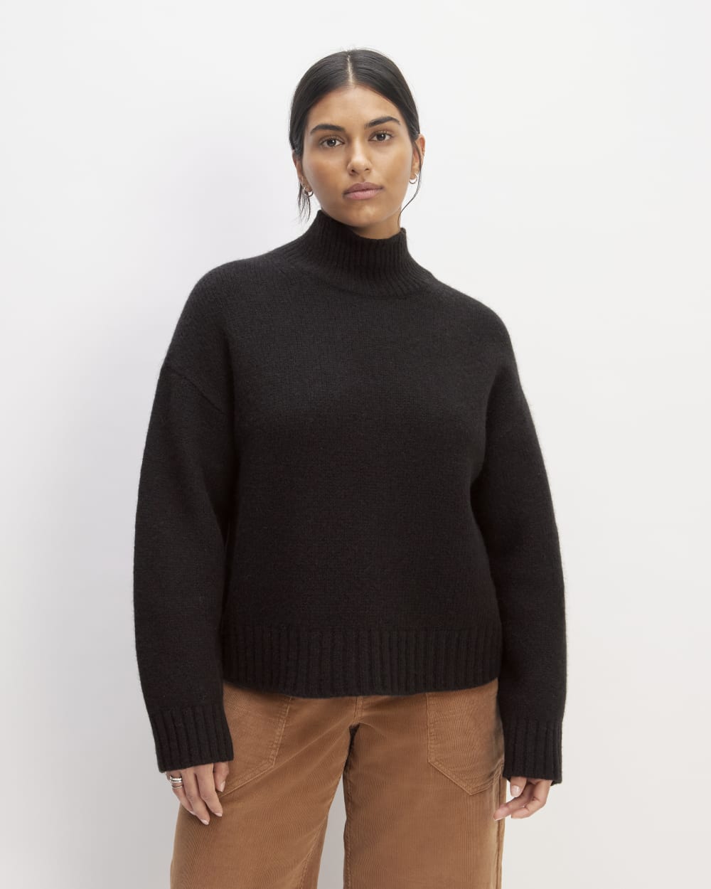 The Cloud Oversized Turtleneck | Black – Everlane