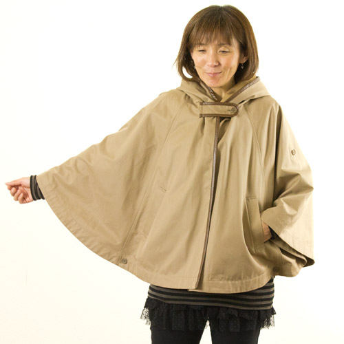 LOUNIE (ルーニィ) フード付きポンチョコート | ジャケット・コート