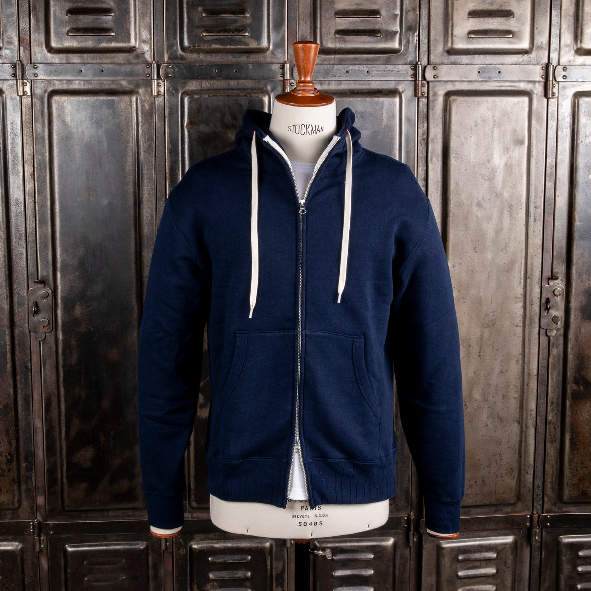 Velva Sheen Loopwheeler Zip-up Hoodie Navy – Frans Boone Store