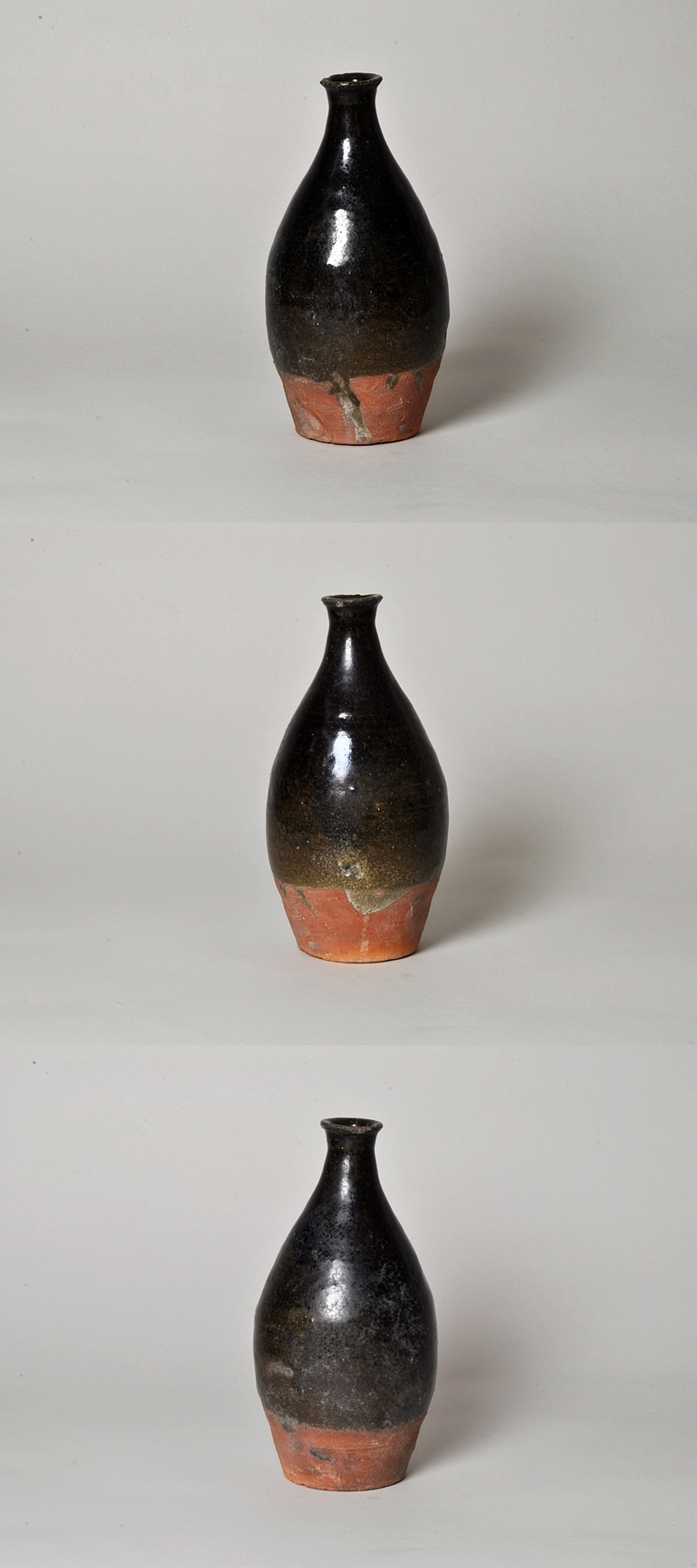 古唐津 輪線文大徳利 花瓶 発掘品 蒐集家放出品 桃山〜江戸初期 古美術