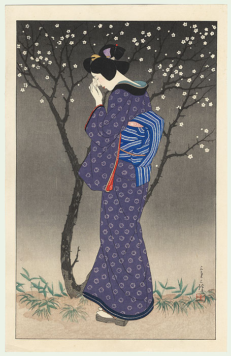 Miezo Shimizu (1893 - 1962) Okiku in The Uprooted Pine, 1940