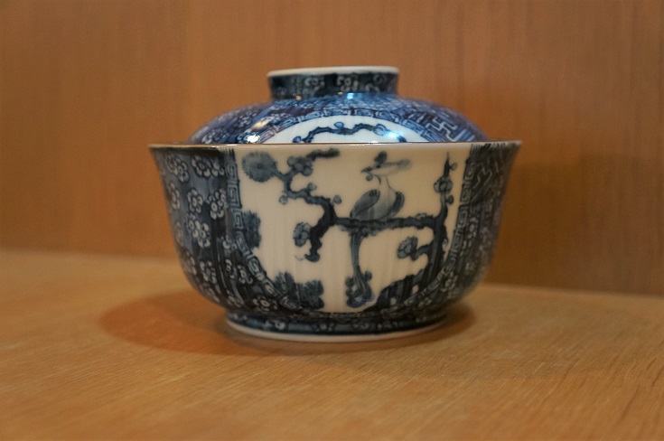 加藤利昌 清水焼 祥瑞山水文コ―匕―碗皿2客 加藤利昌