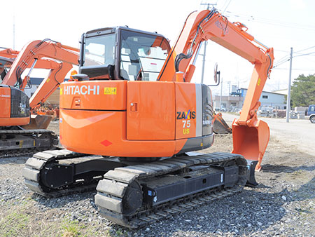 建設機械リース バックホー ZX75US-3