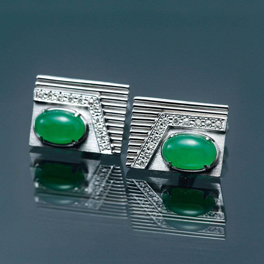 翡翠 カフス ｜ TAK0209 – 大阪心斎橋 宝寿堂〈HOUJUDO〉