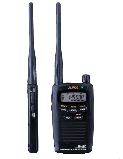 中古品】アルインコ 0.1～1300MHz 薄型軽量レシーバー DJ-X7