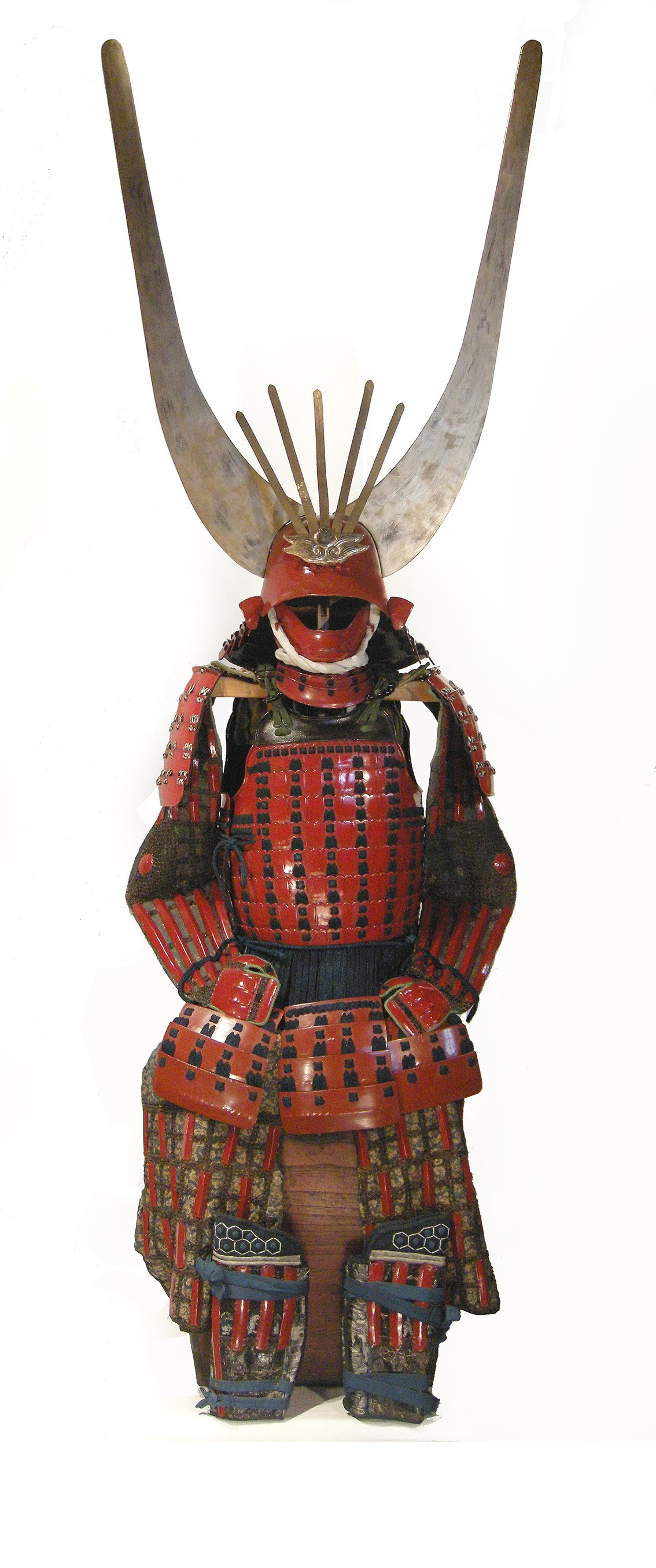 桃山期〜江戸期‼️希少‼️木製の三品‼️金彩脇立‼️前立‼️武具 甲冑