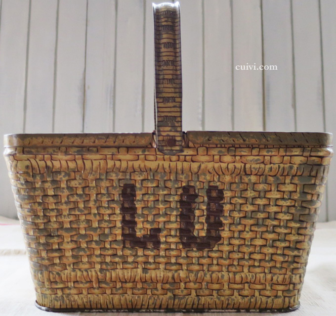 LU] ビスケット_パニエ_Tin缶 - アンティーク&モダン フランス