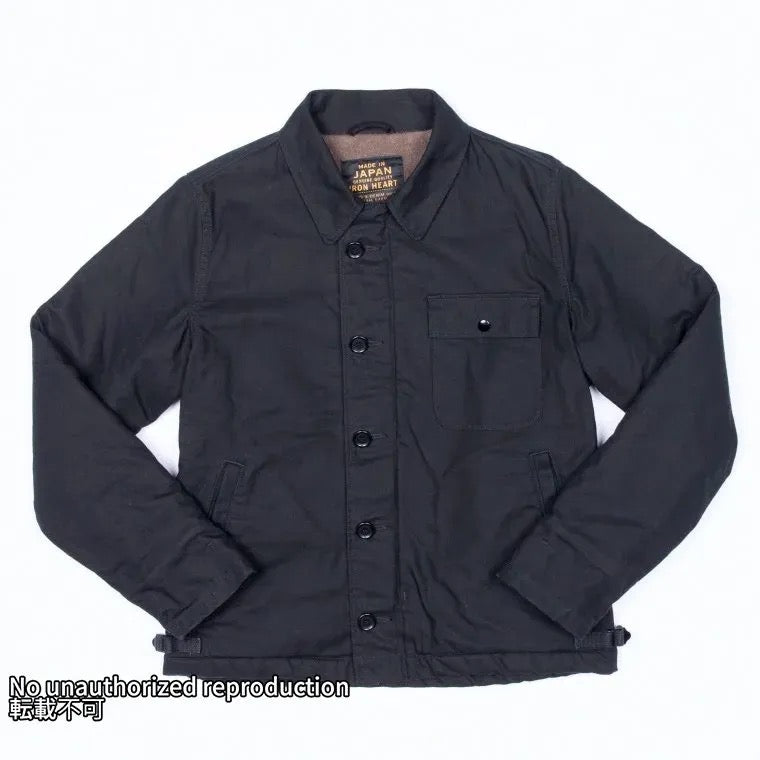 ミリタリーサージA-2タイプデッキジャケット／ブラック[2024FW新色