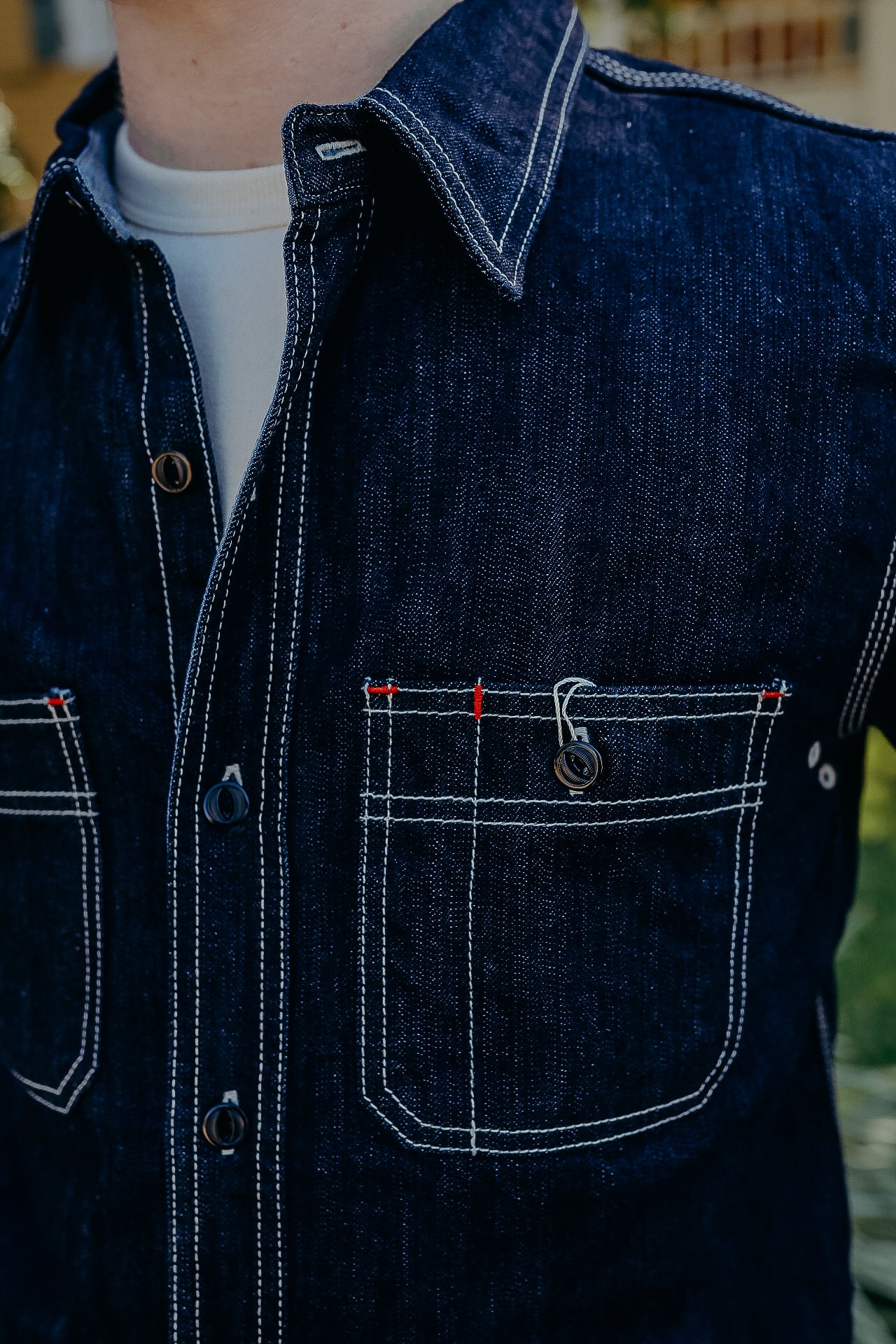 10oz Denim Work Shirt FN-SDK-301L – Iron Shop Provisions