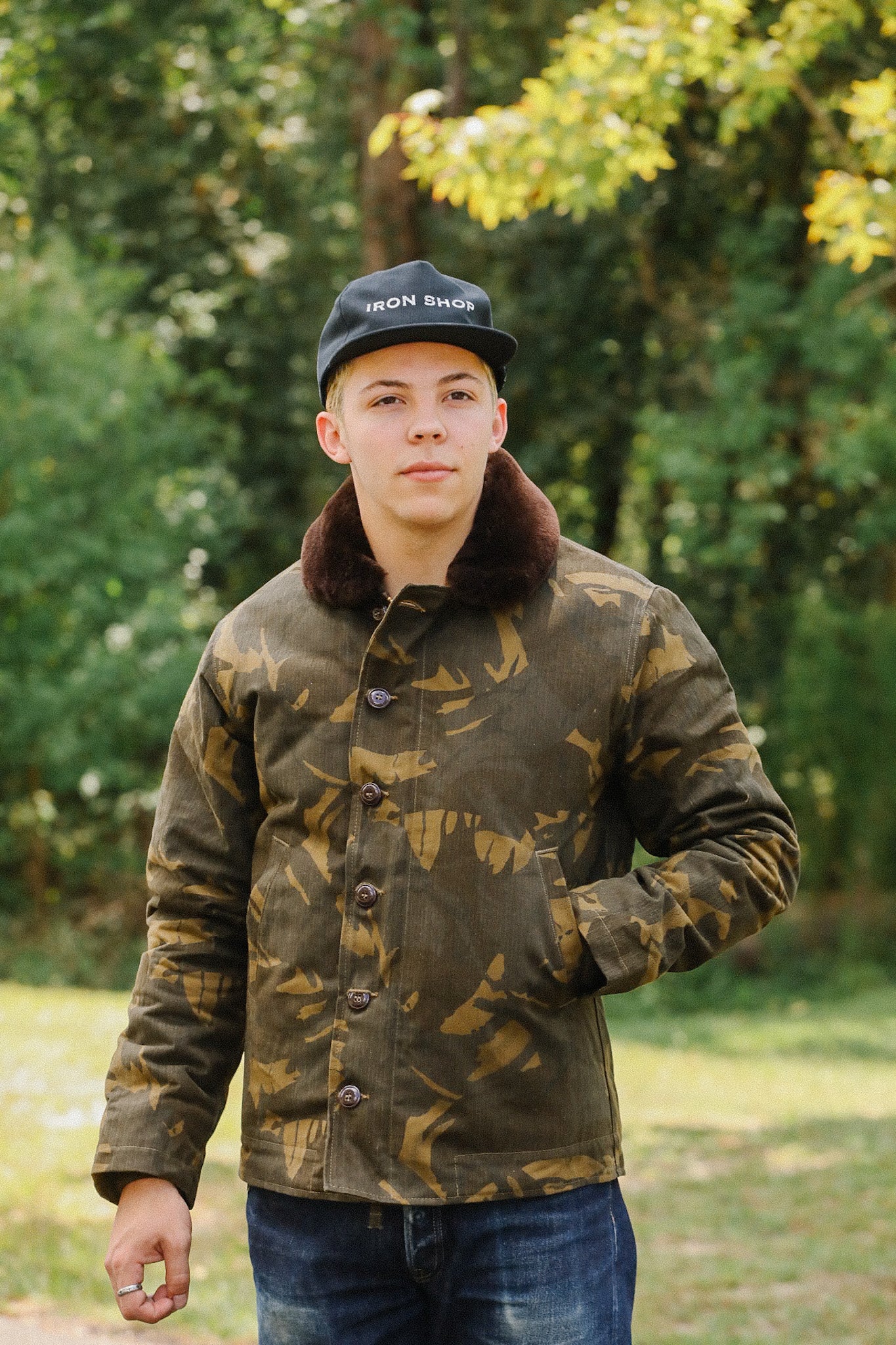 N-1 Deck Jacket - Darkwood Camouflage / Brown – Iron Shop Provisions