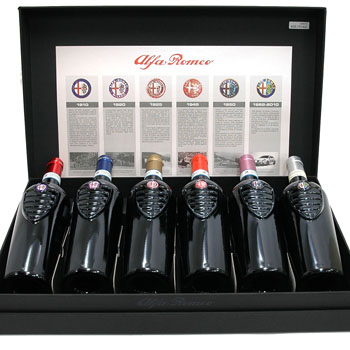 Alfa Romeo 100周年記念ワイン6本セット : イタリア自動車雑貨店