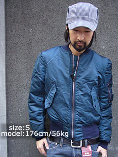 ALPHA [アルファ] MA-1 (USA製) ネイビー-Jalana