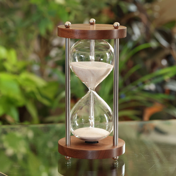 HOURGLASS ルビー 50カラット 50 Minute Walnut Hourglass with Metal