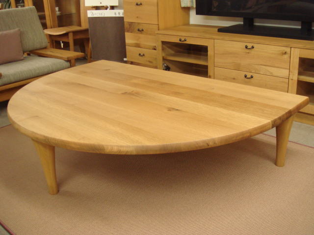 森のことば/SN105RT 半円形リビングテーブル - 加藤家具ネットショップ