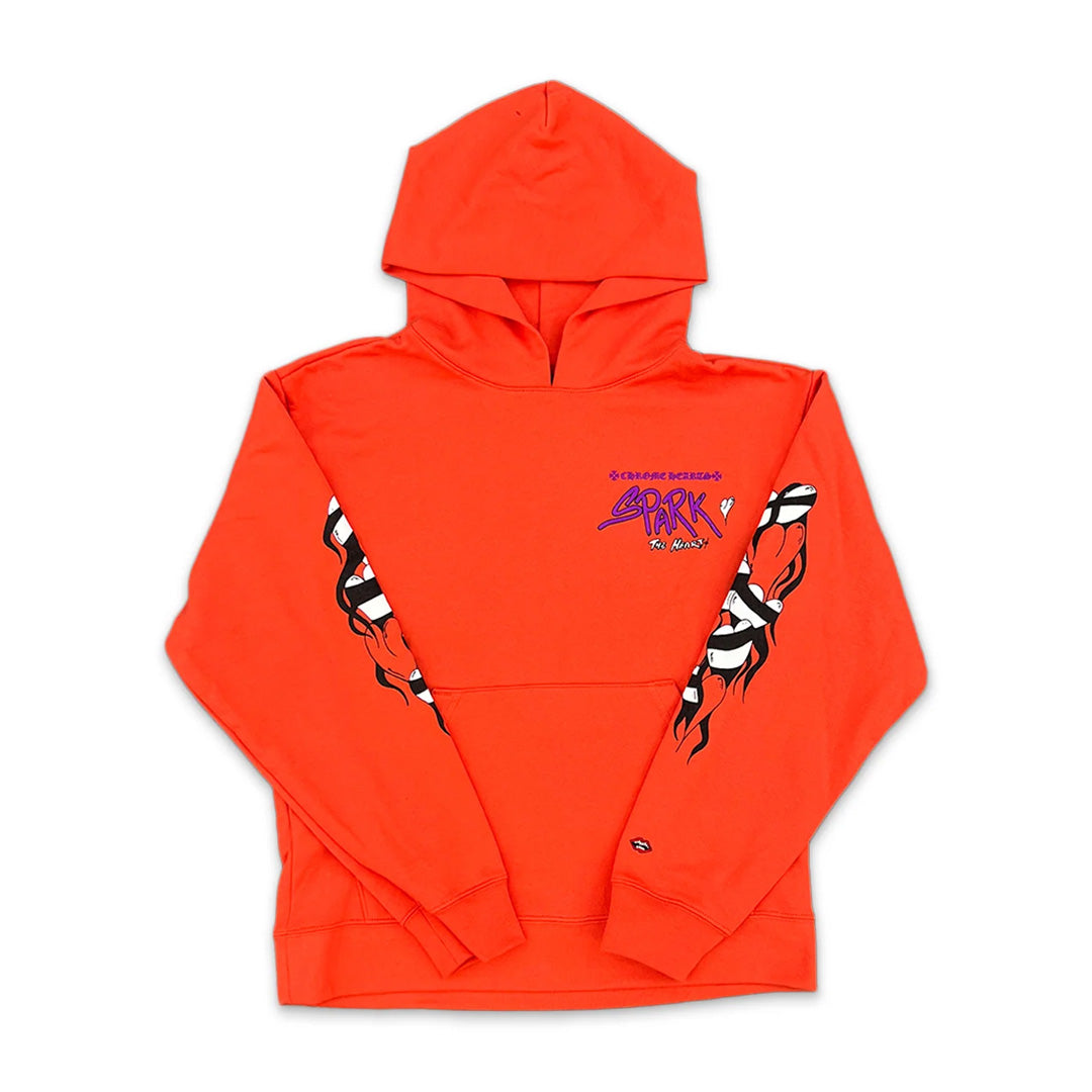 Chrome Hearts Matty Boy Sick Heart on Fire Hoodie Red | Kenshi