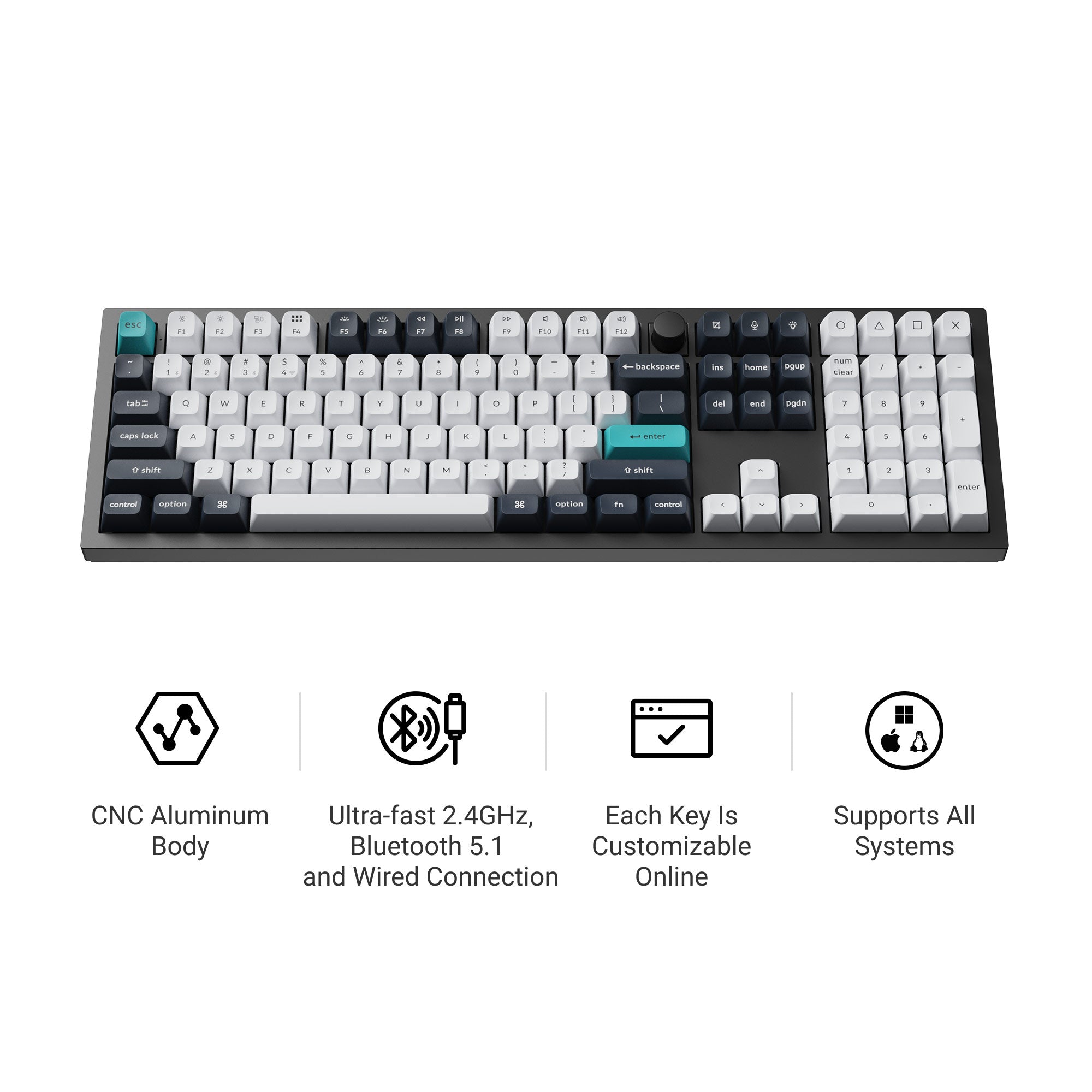 Keychron Q6 Max QMK/VIA Wireless Custom Mechanical Keyboard