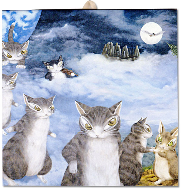 ダヤン わちたふぃーるど ものものアートタイル 河口湖木ノ花美術館 猫