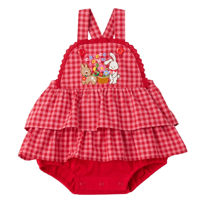 チエコサク】チェック柄スカート付ロンパース – ミキハウス