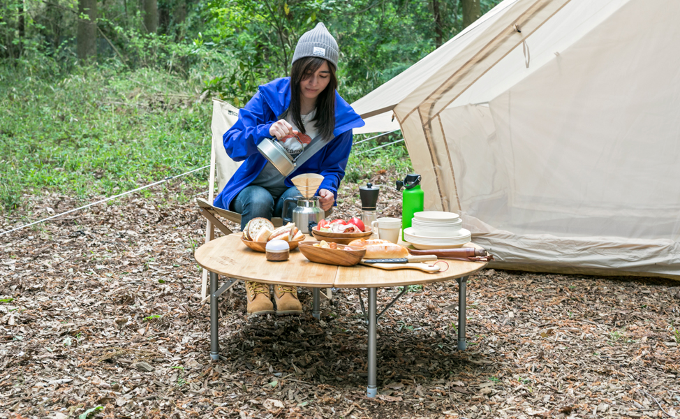 NEUTRAL OUTDOOR｜Bamboo Round Table