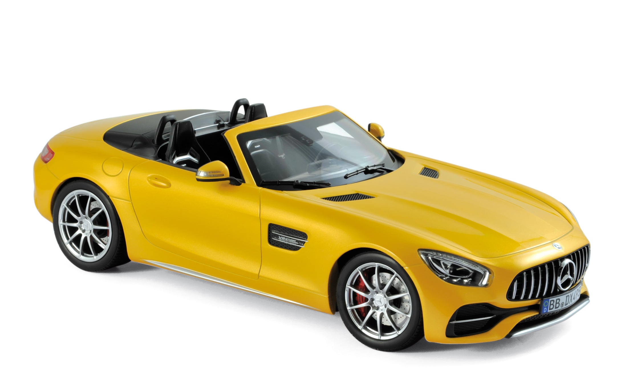 Mercedes-AMG GT C Roadster 201 Yellow metallic 1:18 – Norev
