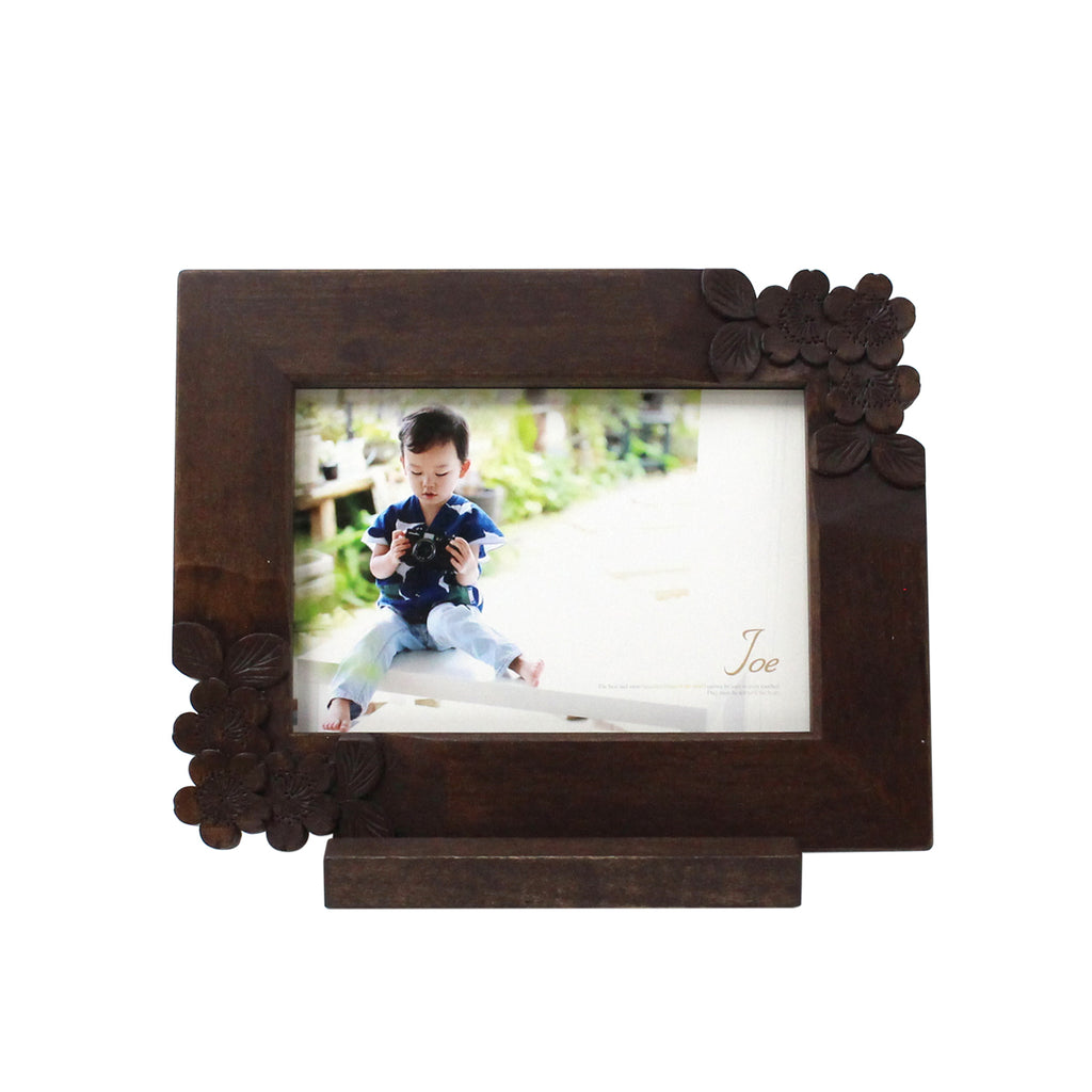 軽井沢彫）写真立て はがきサイズ ポイント彫 桜 | 大坂屋家具店