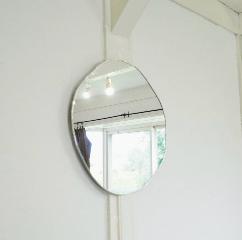 doro STAINED GLASS PRODUCTS ウォールミラー シルバー 鏡 40×40 軽い