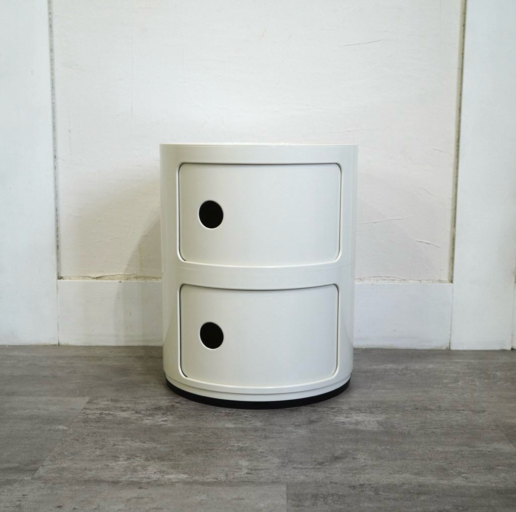 カルテル / Kartell コンポニビリ2 ホワイト2段 イタリア製 中古 収納