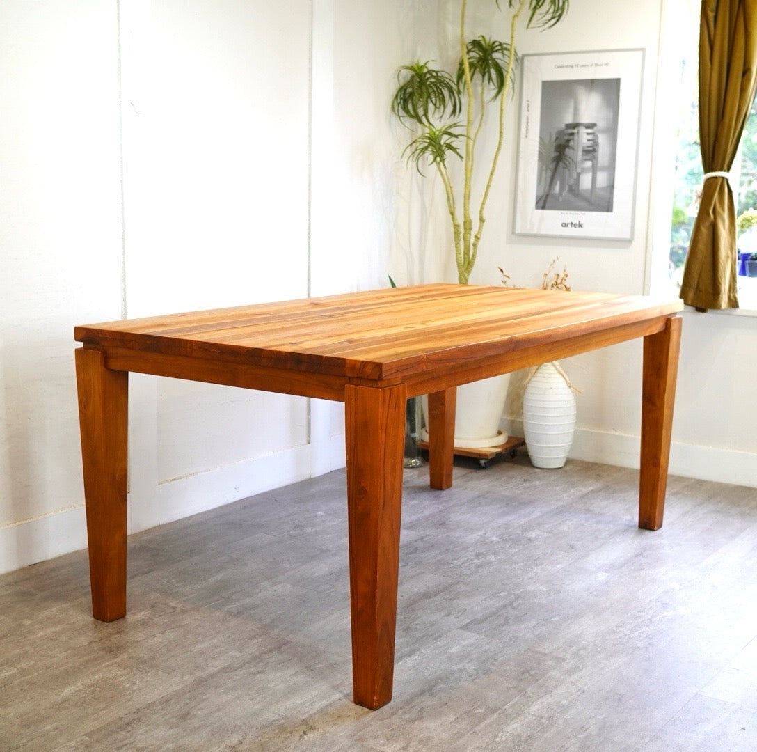 スキャンティーク / SCANTEAK ダイニングテーブル チーク 4人掛け 中古