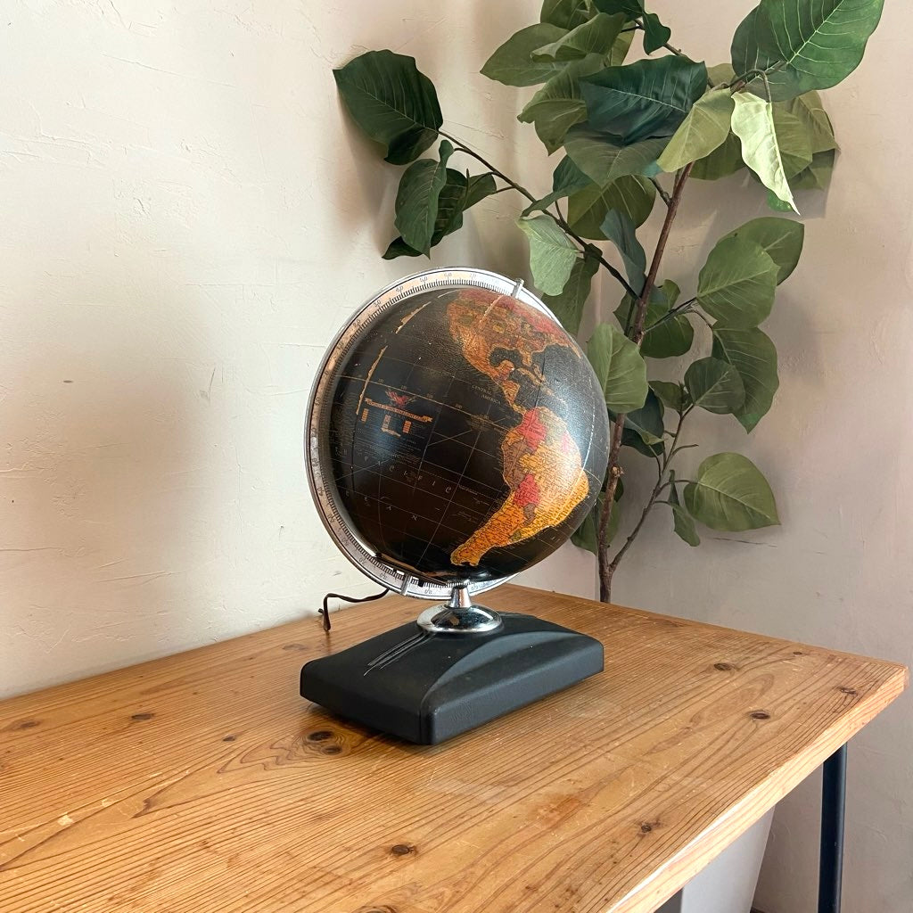 リプルーグル / Replogle ブラックオーシャン 地球儀ライト 中古 照明