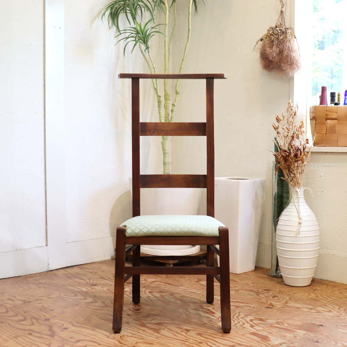 チャーチチェア ハイバック チャペル 教会 木製 椅子 英国アンティーク