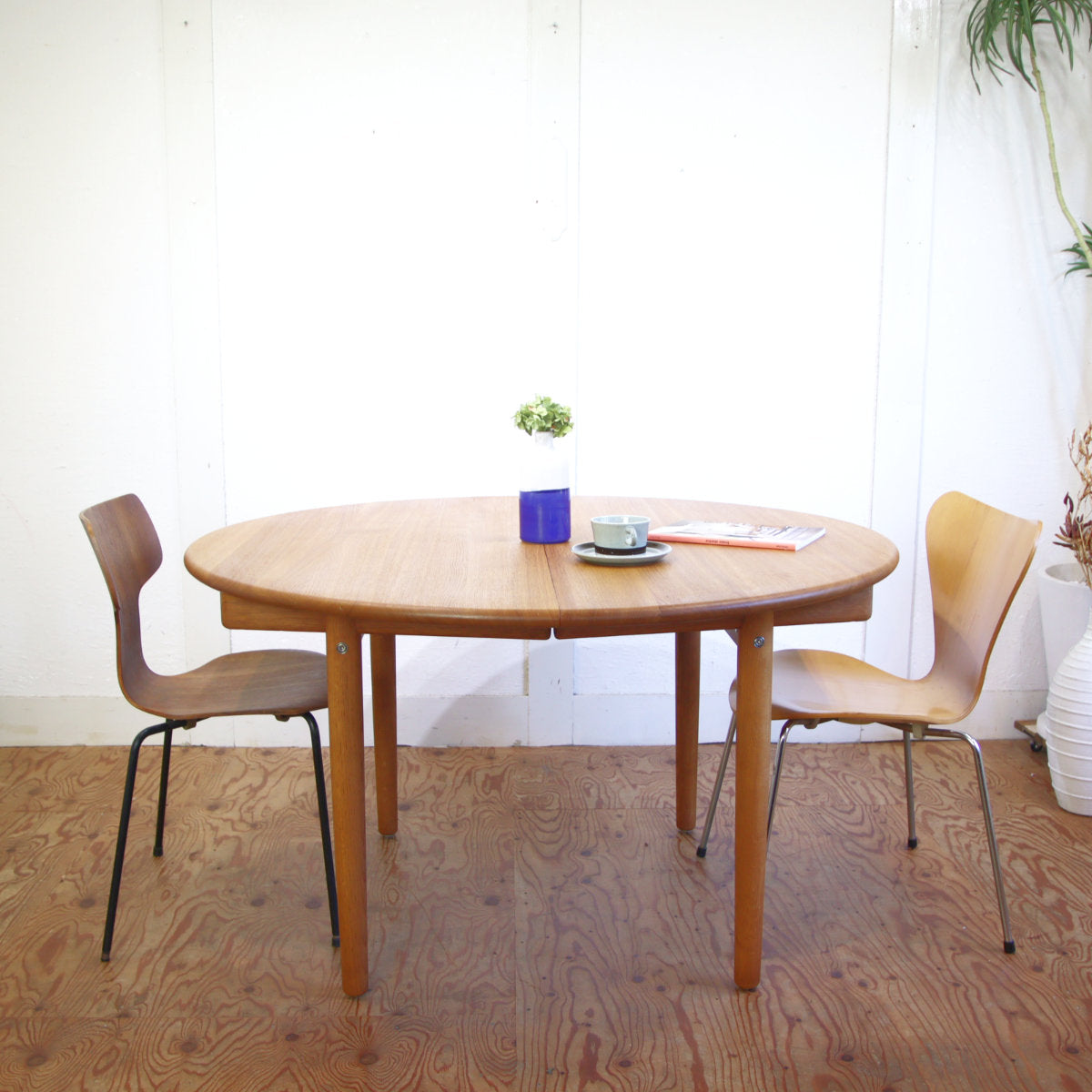 PPモブラー PP70/126 エクステンションダイニングテーブル ラウンド