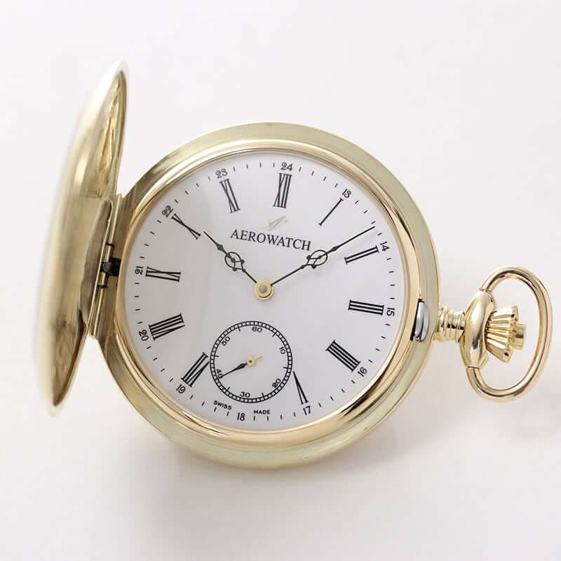 AERO(アエロ) 18K 金無垢 手巻き式 55770 J802 懐中時計 – 正美堂時計店