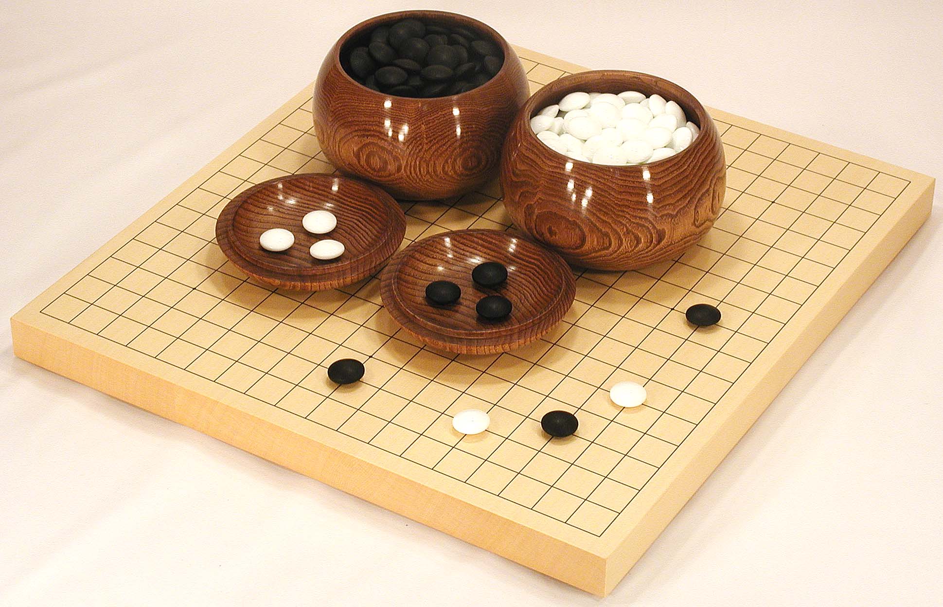 B－12／ひば材／卓上碁盤セット／㈱青山碁盤店