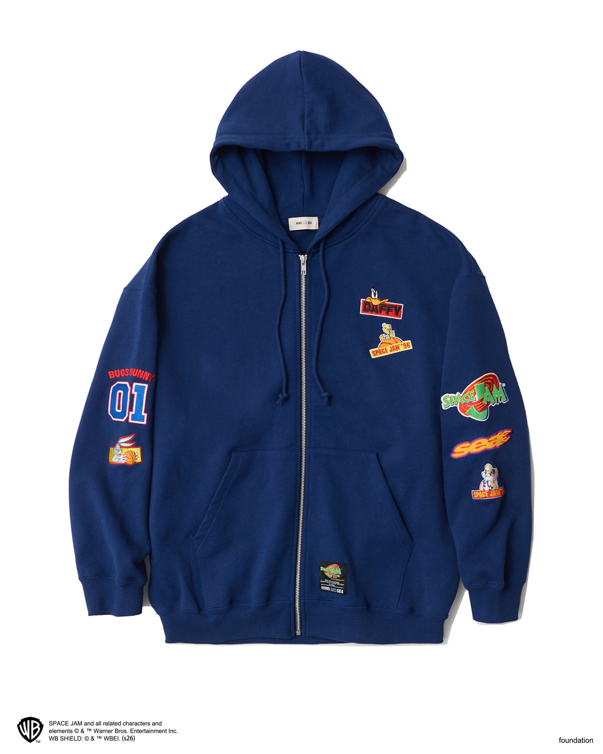 SPACE JAM x WDS ZIP-UP HOODIE – WIND AND SEA