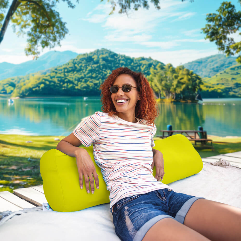 中古品】Yogibo Midi ライトグリーン 中古品】Yogibo Midi ライト