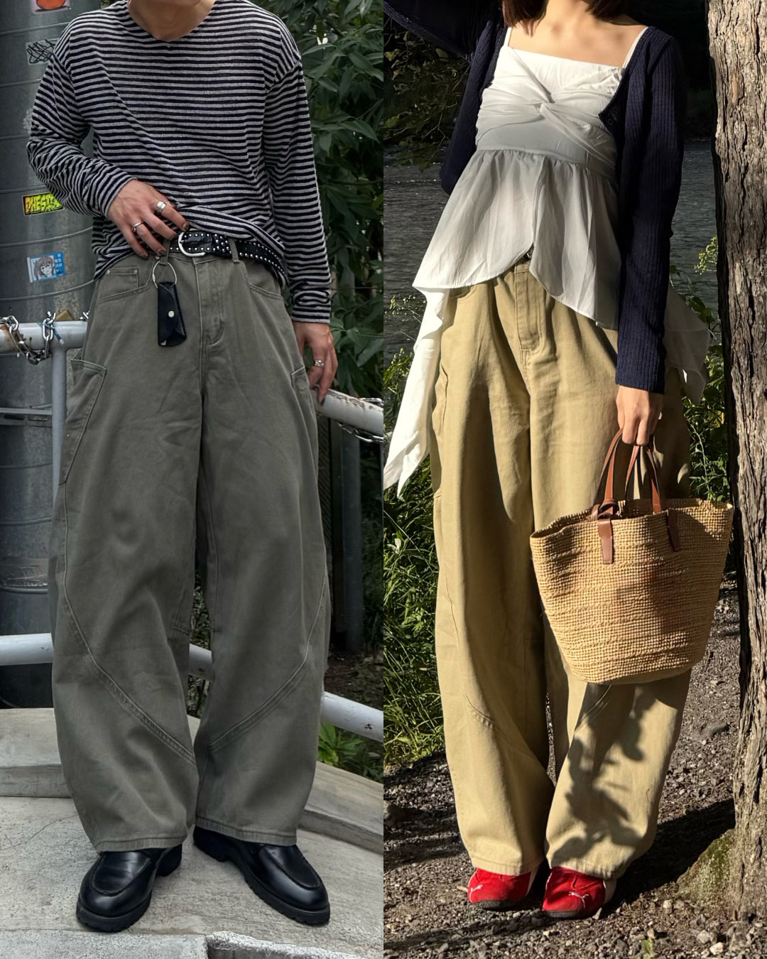 ユニセックスビッグポケットカーブデニムパンツTO1367 – YOLO（ヨロ