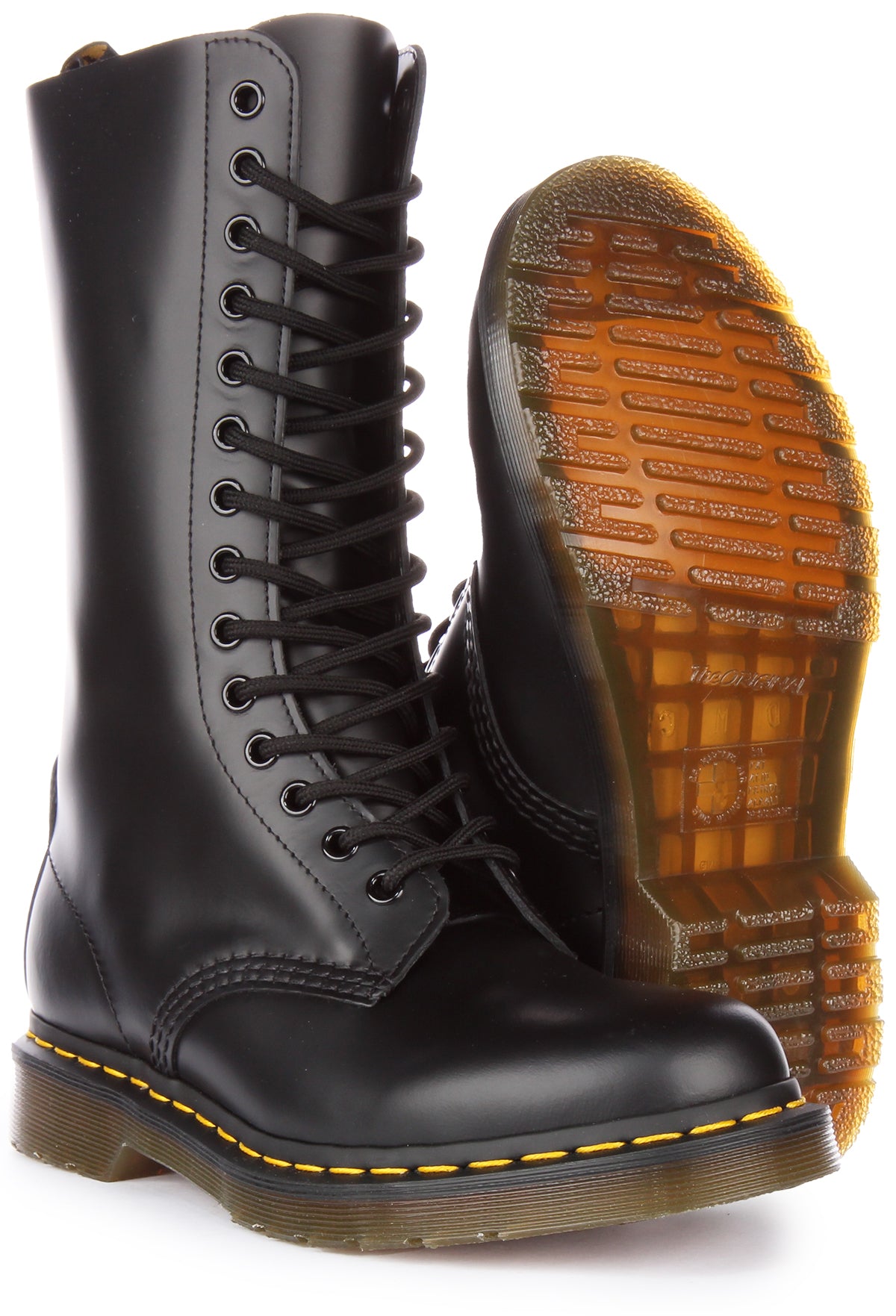 Dr Martens 1914 In Black | 14 Eyelet Lace up Leather Boots